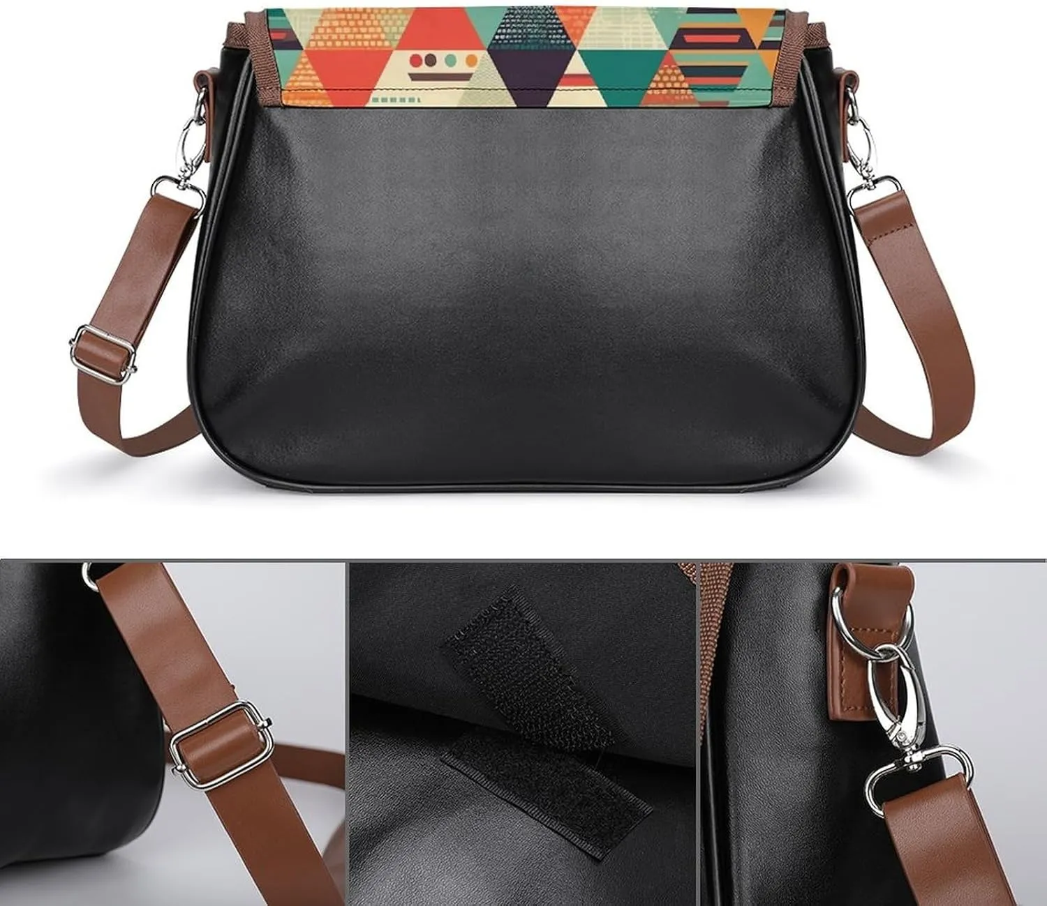 Beautiful Venice at Night Crossbody Bags for Women,PU Leather Tote Bag for Women,Shoulder Bag Purse for Work Shopping Travel