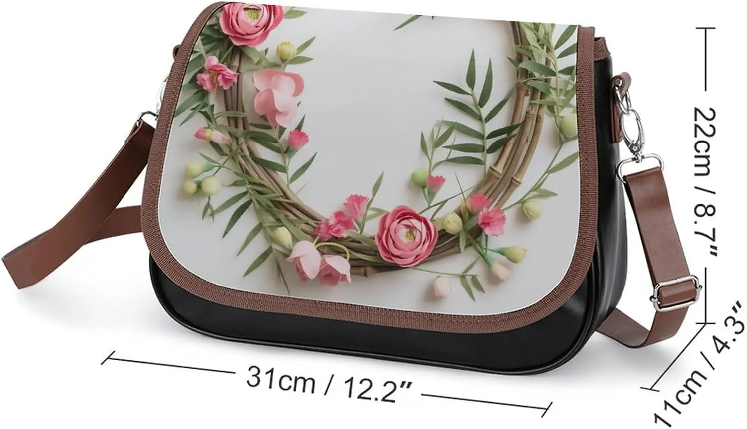 Beautiful Venice at Night Crossbody Bags for Women,PU Leather Tote Bag for Women,Shoulder Bag Purse for Work Shopping Travel