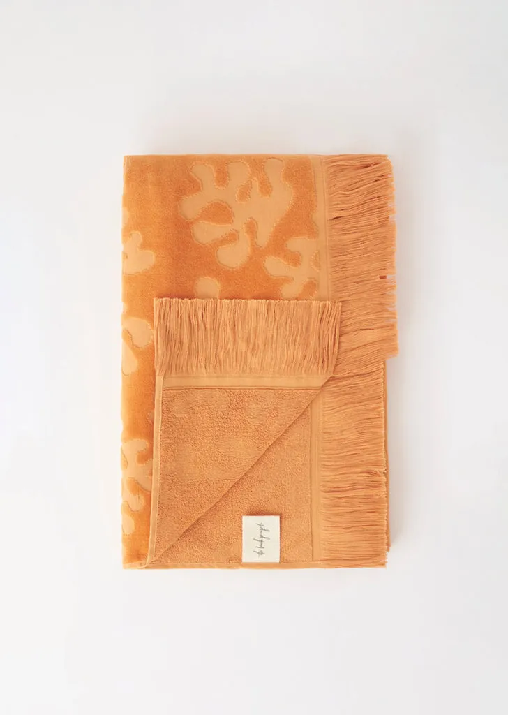 Blossom Beach Towel TANGERINE