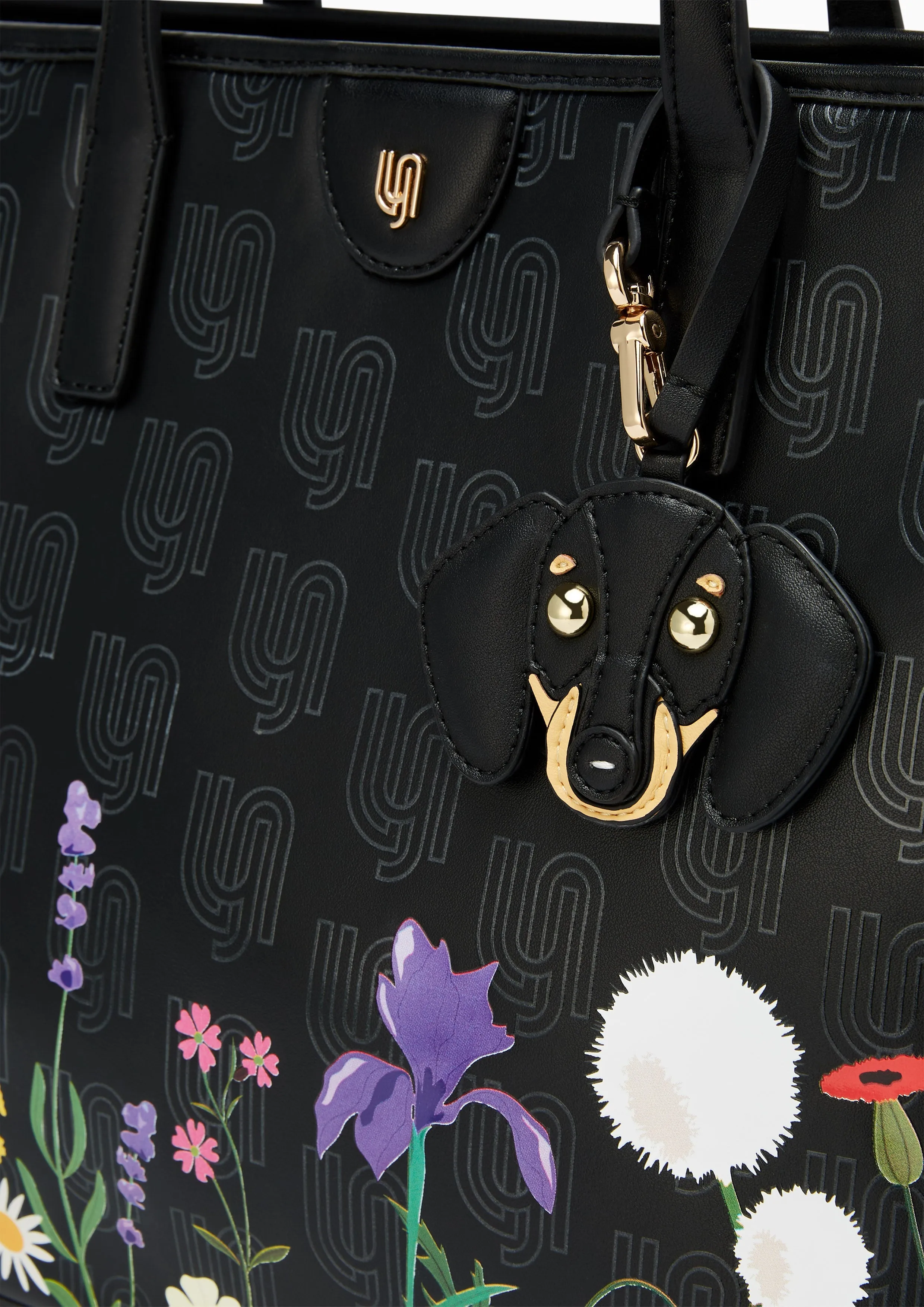 Blossom Infinite M Tote Bag - Printed Black