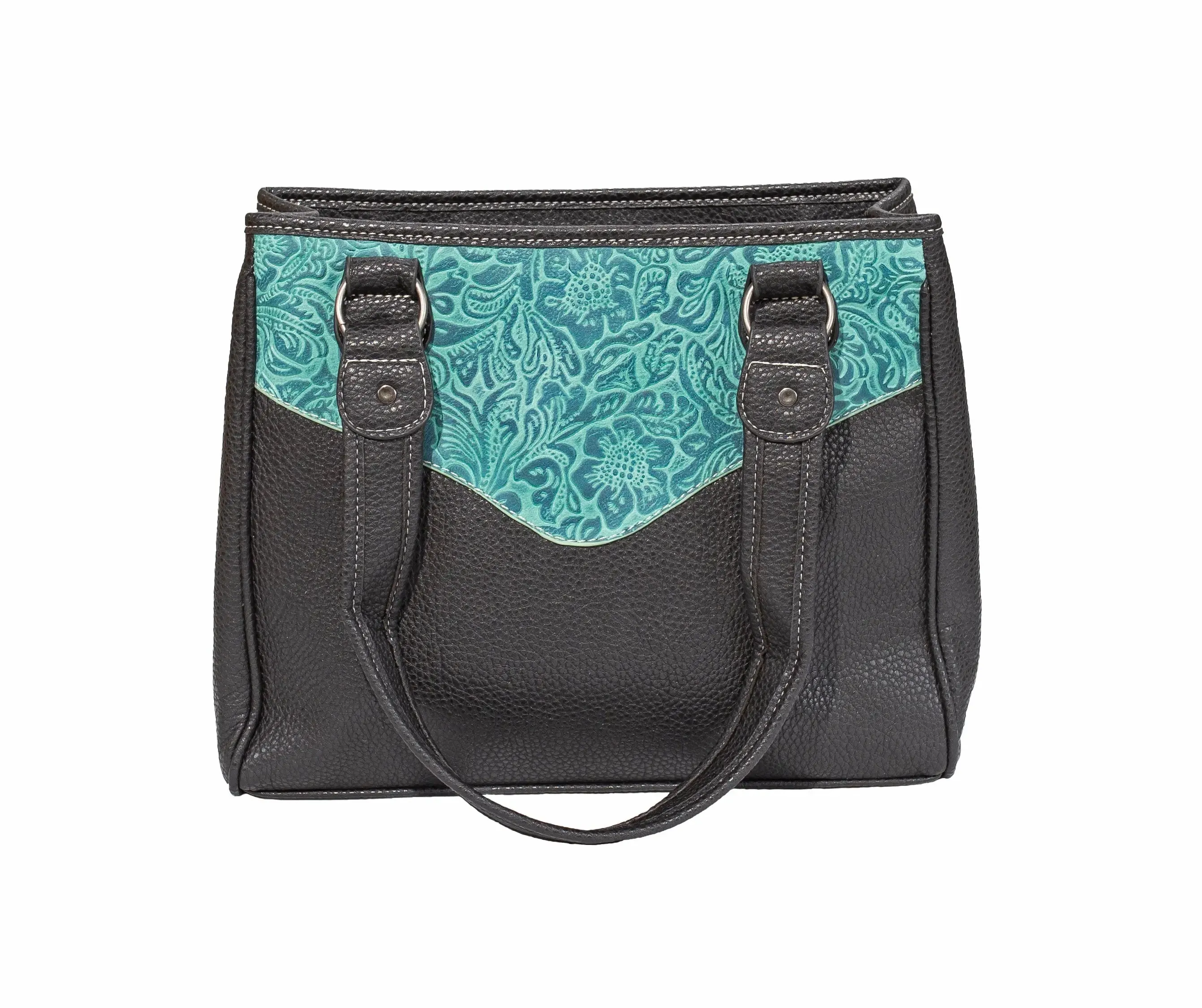 Blue Floral Handbag