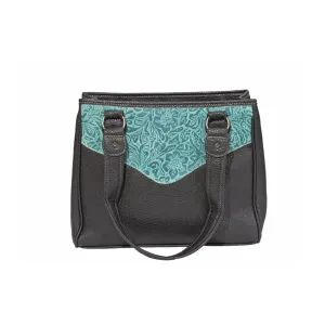 Blue Floral Handbag