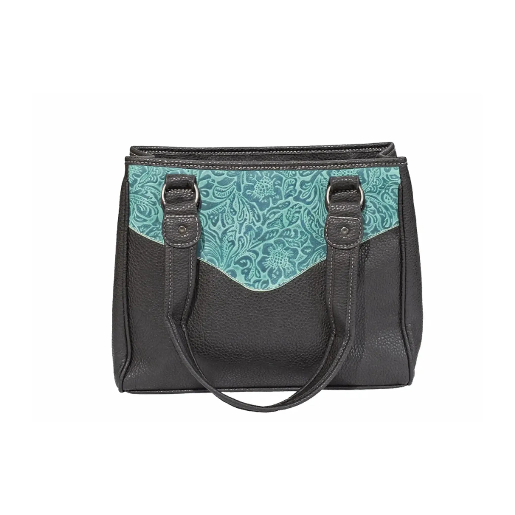 Blue Floral Handbag