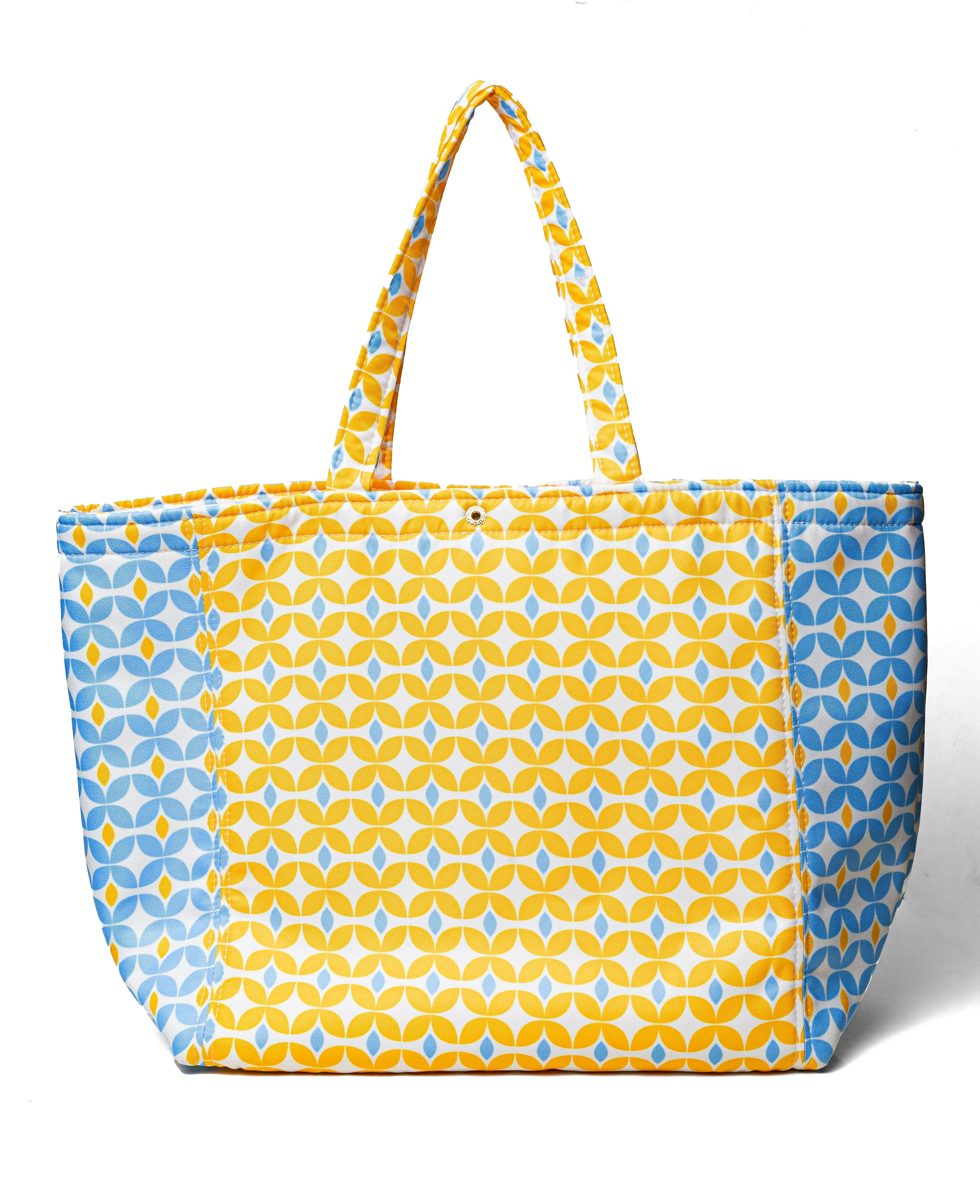 Blue Yellow Gold Shopper Tote
