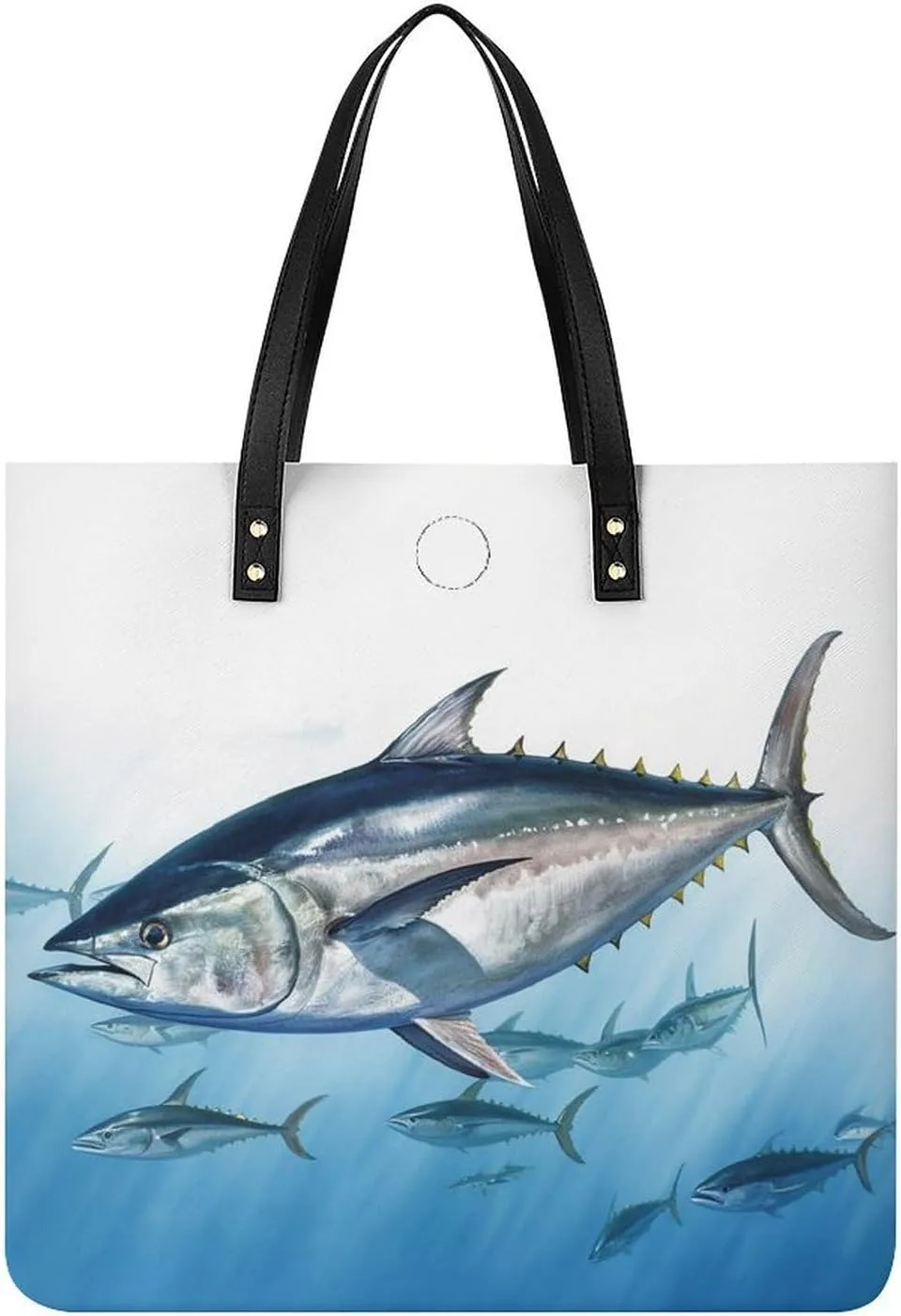 Bluefin Tuna Thunnus Tote Bag Durable Water-Resistant Handbags Lightweight Tote for Travel Work Book