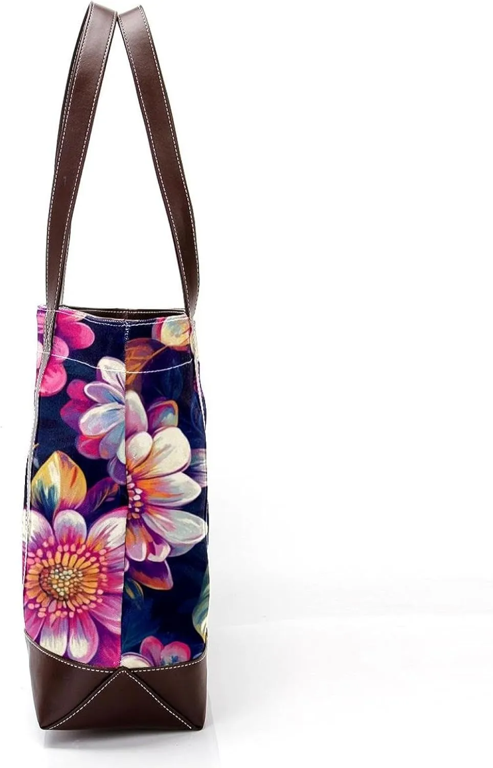 Boho Floral-12 Shoulder Purses for Women Large Soft Washed Leather Purses and Durable Handbags