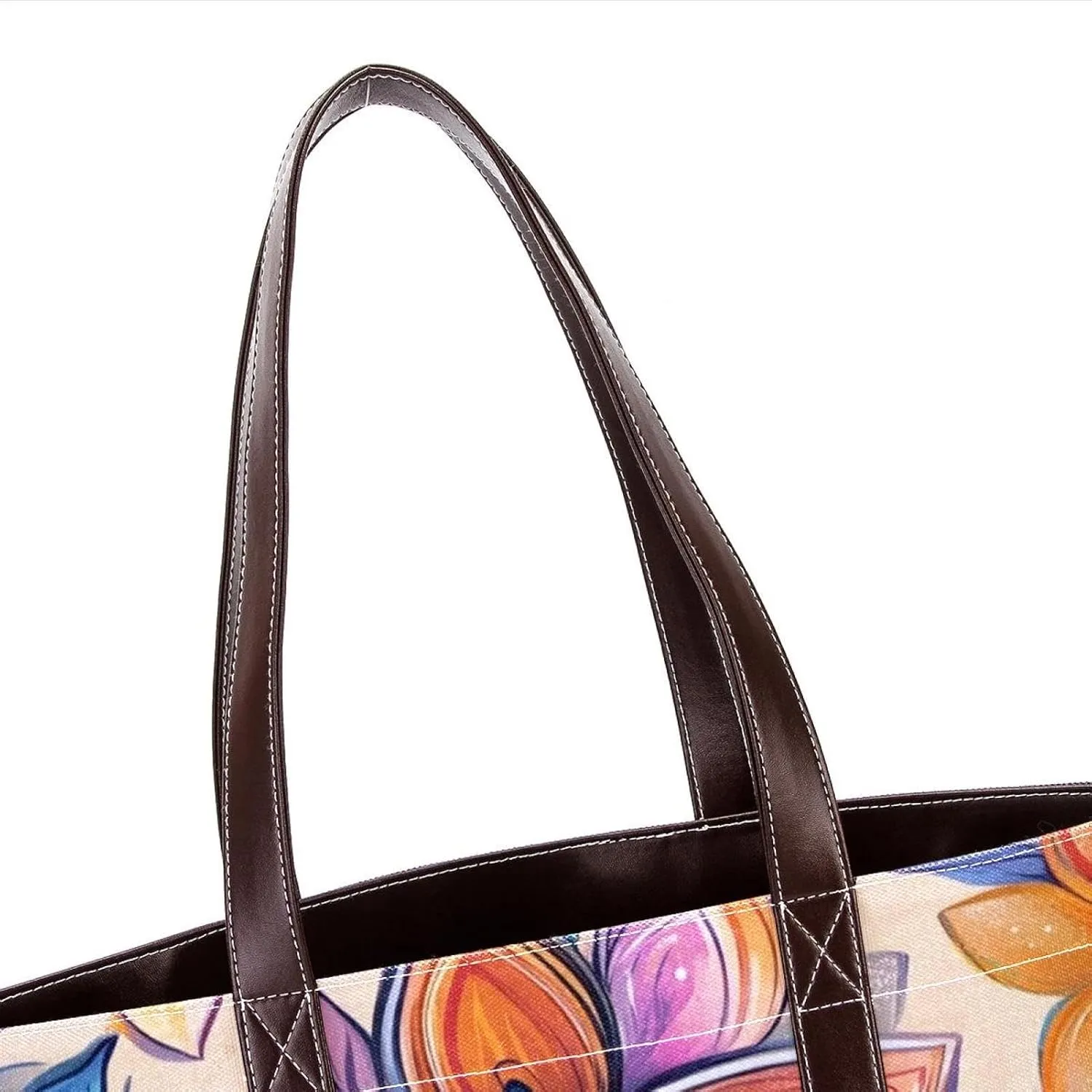 Boho Floral-12 Shoulder Purses for Women Large Soft Washed Leather Purses and Durable Handbags