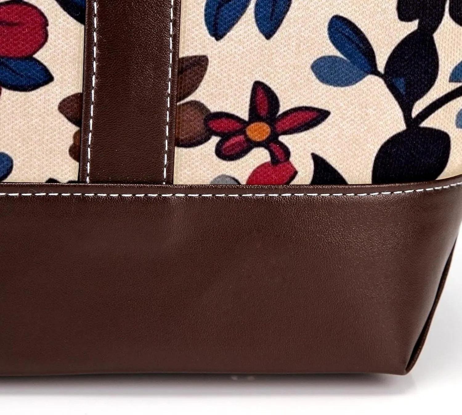 Boho Floral-12 Shoulder Purses for Women Large Soft Washed Leather Purses and Durable Handbags