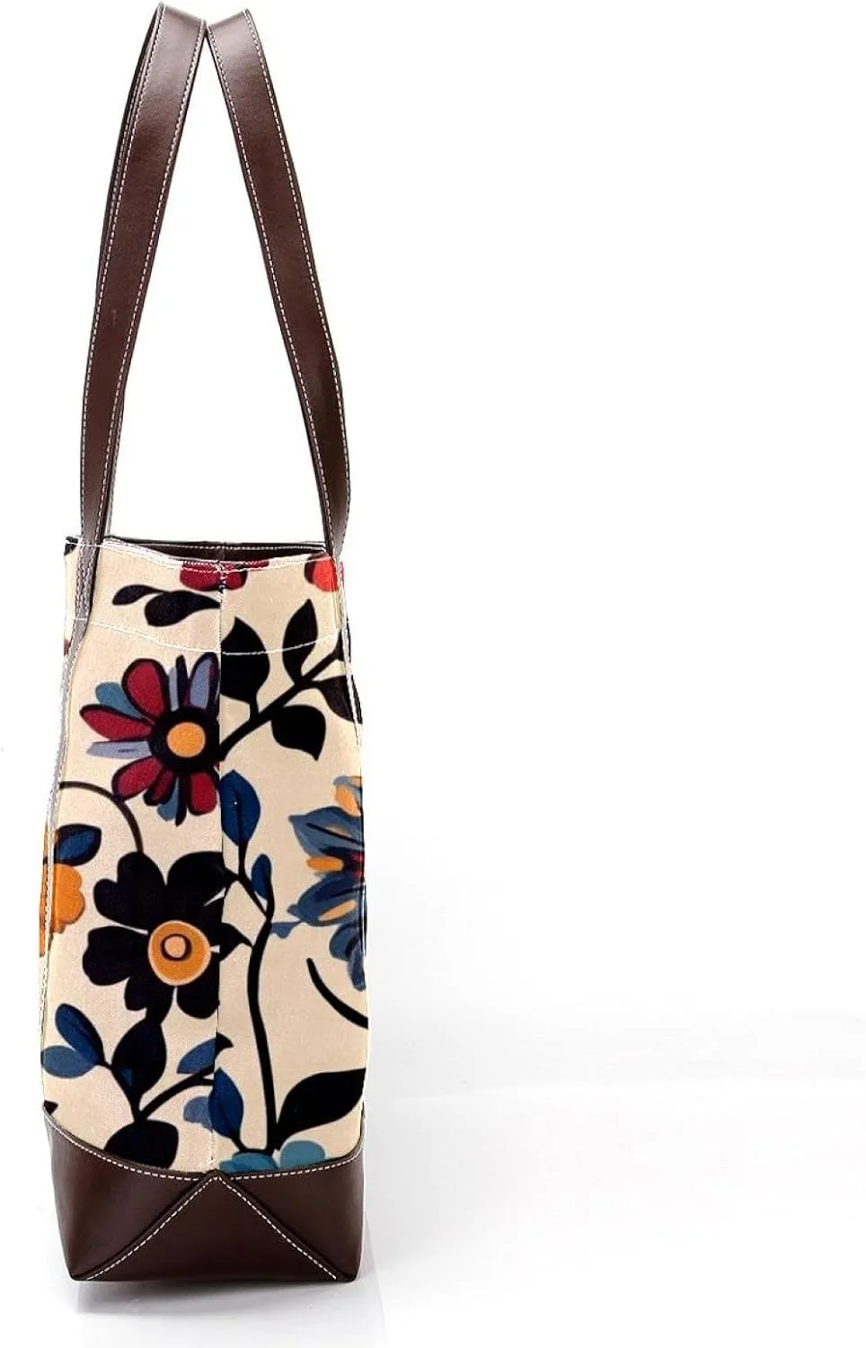 Boho Floral-12 Shoulder Purses for Women Large Soft Washed Leather Purses and Durable Handbags