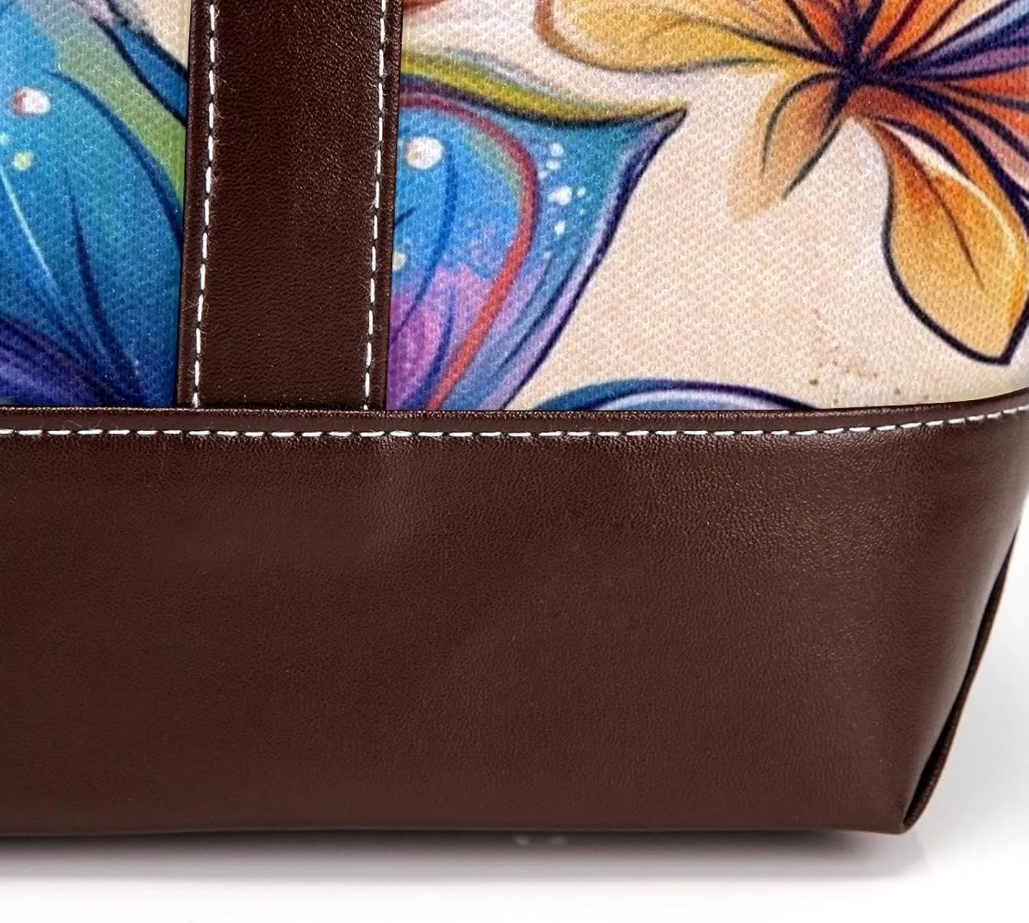 Boho Floral-12 Shoulder Purses for Women Large Soft Washed Leather Purses and Durable Handbags