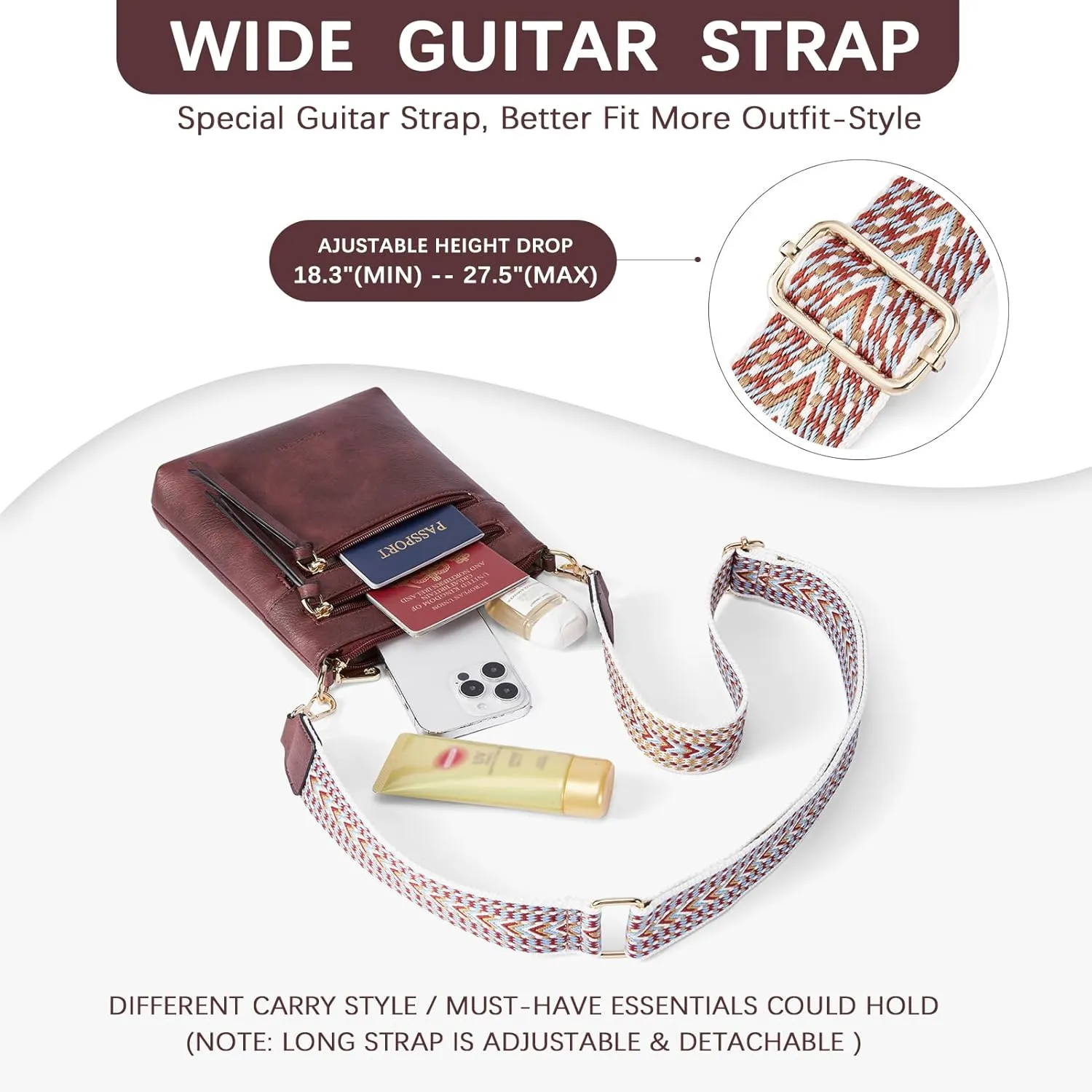 BOSTANTEN Crossbody Bags Purses for Women Trendy Soft Vegan Leather Shoulder Handbags with Adjustable Strap Zipper Pocket