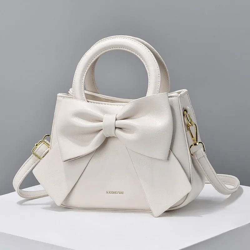 Bowknot Portable Design Fresh Sweet Girlish Shoulder Bags