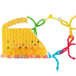 BUNDLE-Sunny Bead Bag & Playful Ribbon Bead Necklace