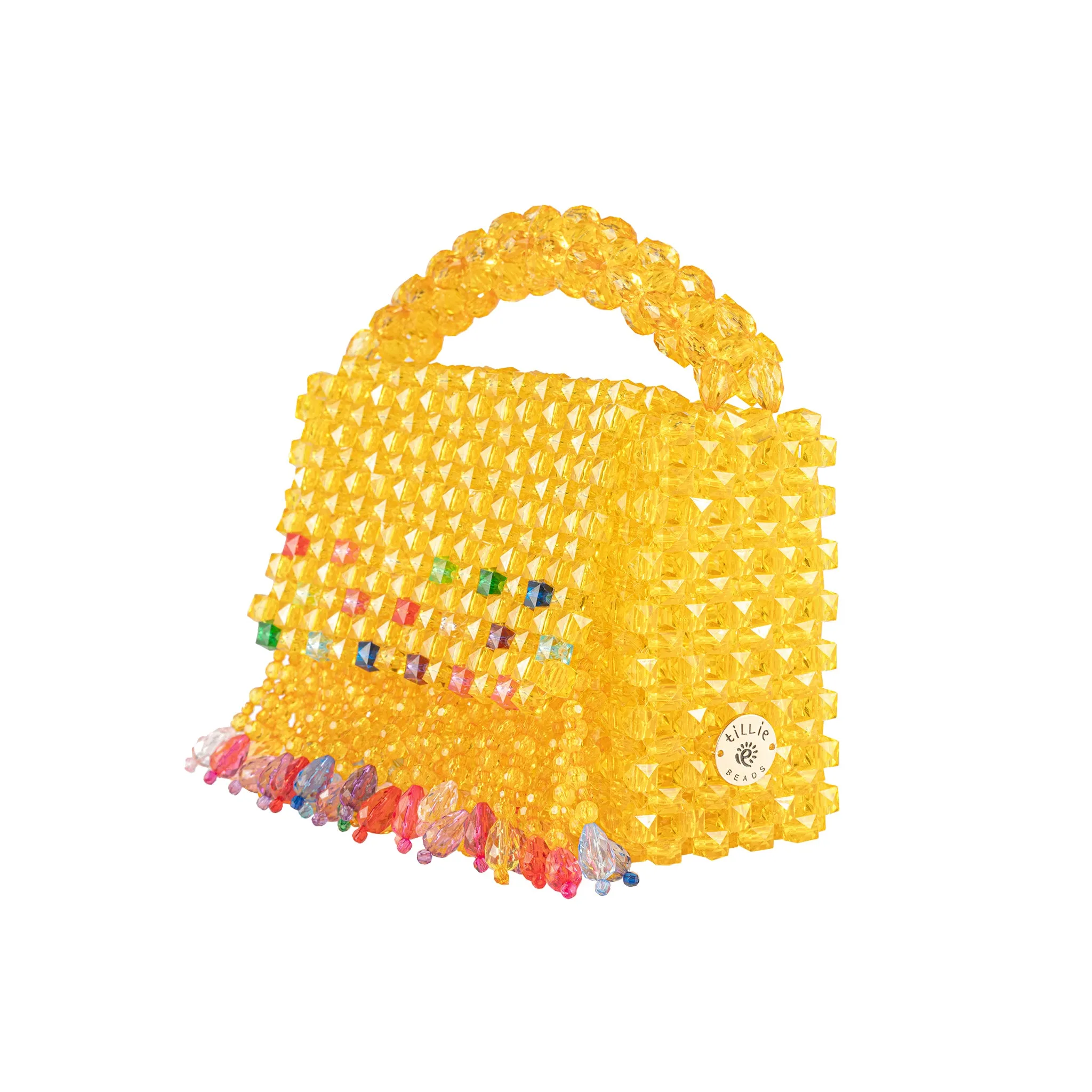 BUNDLE-Sunny Bead Bag & Playful Ribbon Bead Necklace