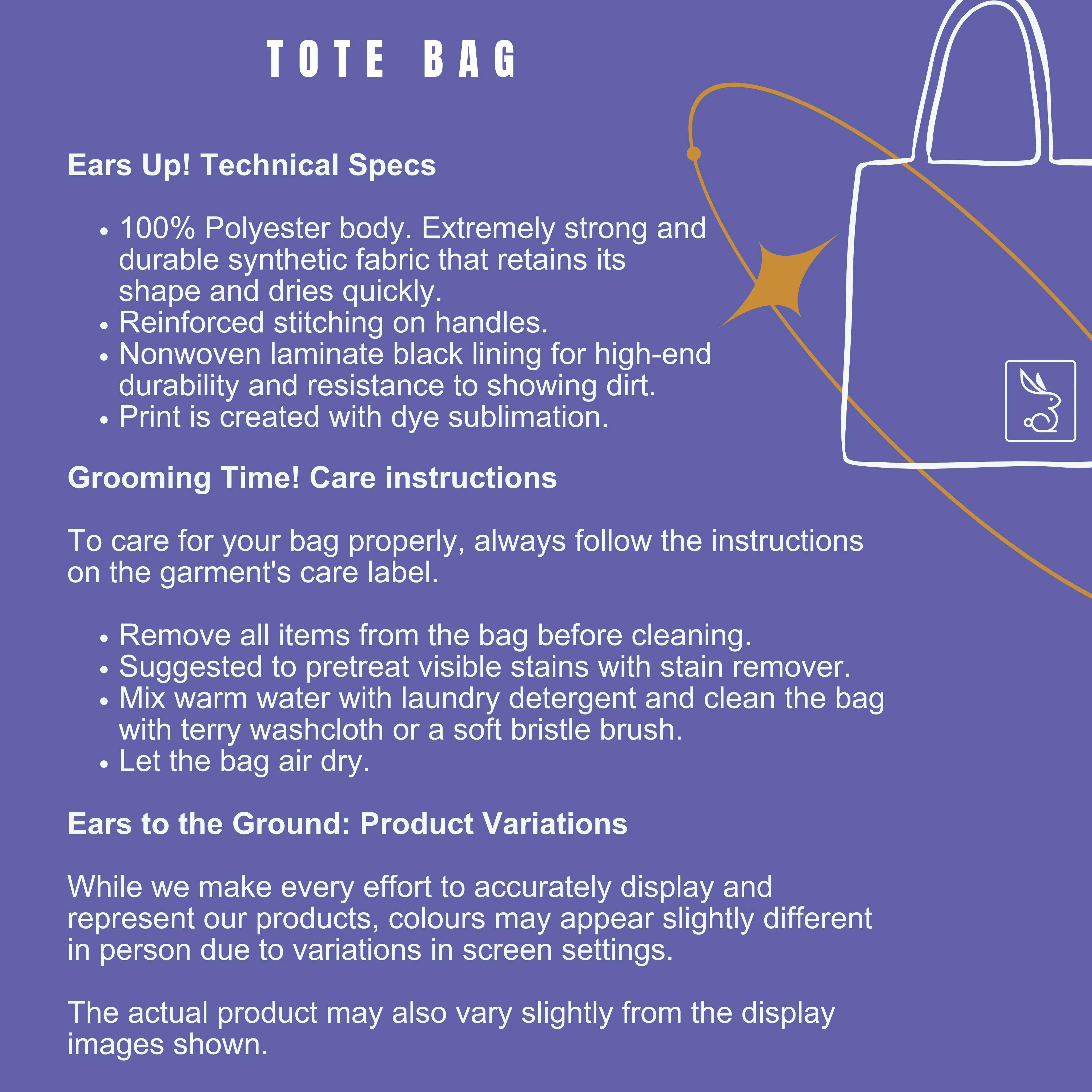 Bunny Blossom Tote Bag