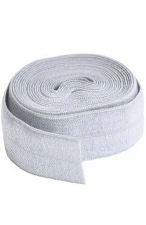 ByAnnie Fold-Over Elastic 3/4in x 2yd Pewter sup211-2-pwr