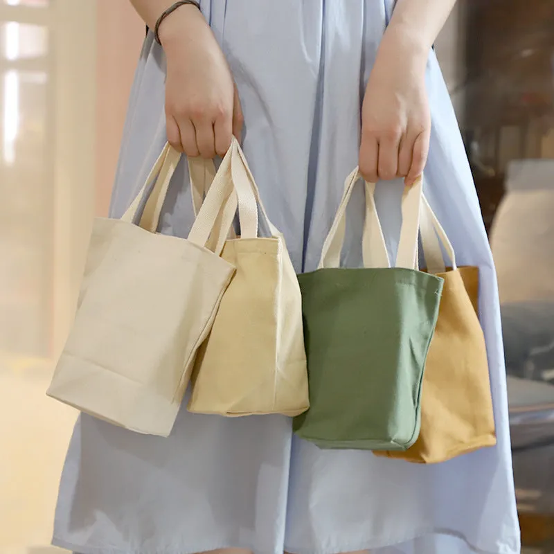 Canvas Coffee Cloth Hand Cup Cover Handbags