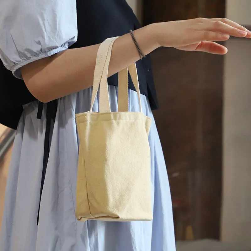 Canvas Coffee Cloth Hand Cup Cover Handbags