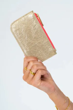 Centro Wallet - Light Gold Crinkle