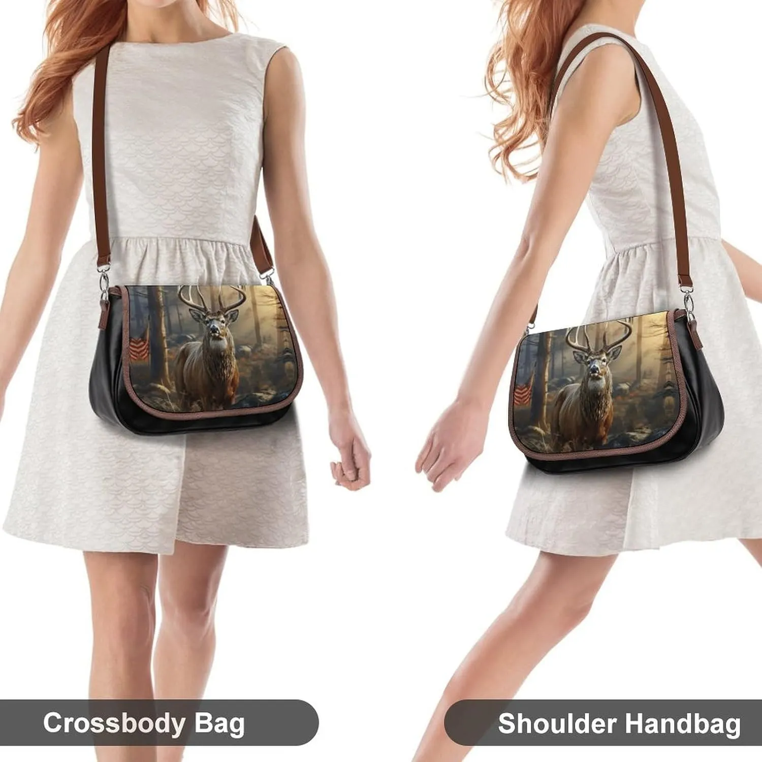 Chocolate Chip Crossbody Bags for Women,PU Leather Tote Bag for Women,Shoulder Bag Purse for Work Shopping Travel