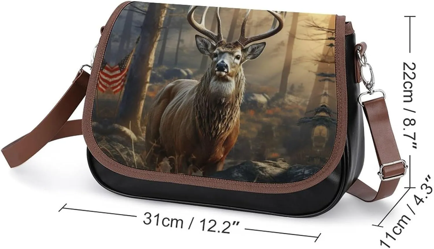 Chocolate Chip Crossbody Bags for Women,PU Leather Tote Bag for Women,Shoulder Bag Purse for Work Shopping Travel
