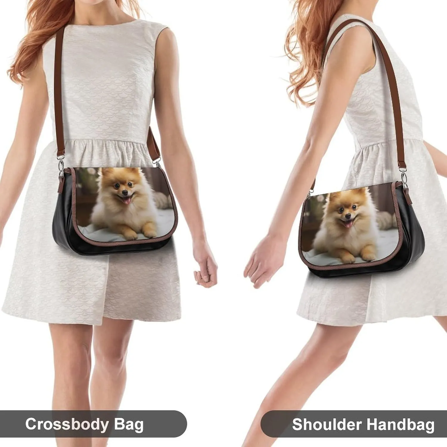 Chocolate Chip Crossbody Bags for Women,PU Leather Tote Bag for Women,Shoulder Bag Purse for Work Shopping Travel