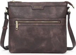 CHOLISS Large Crossbody Bags for Women, Medium Size Purses for Women with Vegan Leather