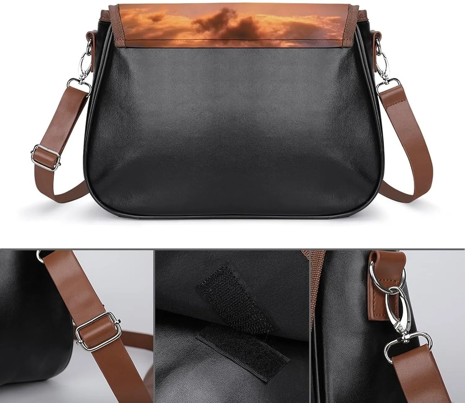 Christmas Barn Door Crossbody Bags for Women,PU Leather Tote Bag for Women,Shoulder Bag Purse for Work Shopping Travel