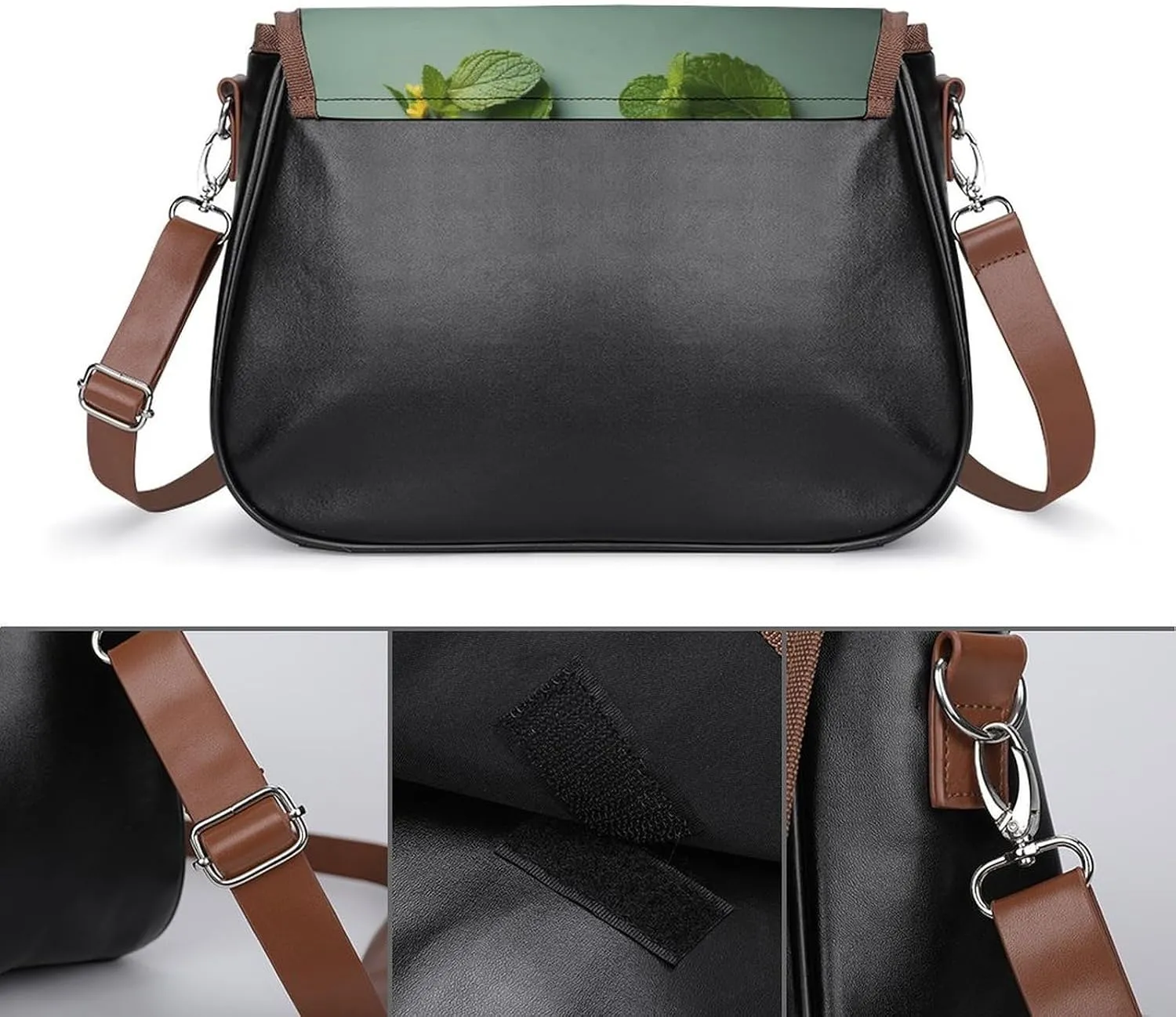 Christmas Barn Door Crossbody Bags for Women,PU Leather Tote Bag for Women,Shoulder Bag Purse for Work Shopping Travel