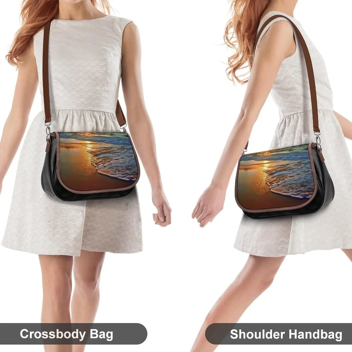 Christmas Barn Door Crossbody Bags for Women,PU Leather Tote Bag for Women,Shoulder Bag Purse for Work Shopping Travel