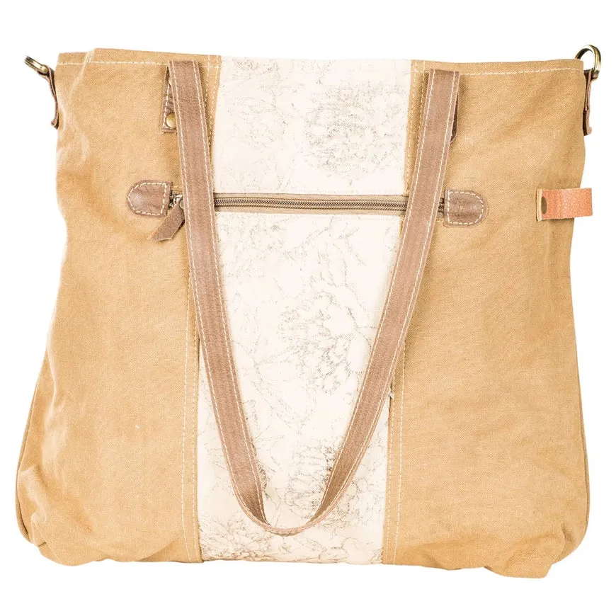 Cinnamon Floral Tote Bag