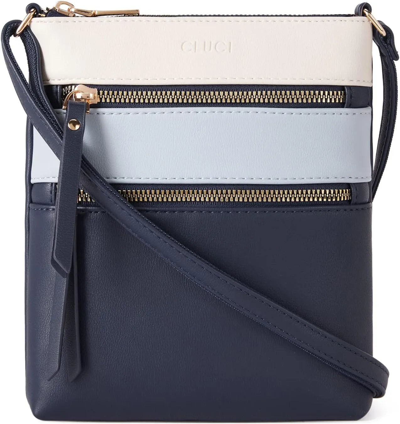 CLUCI Crossbody Purses for Women, Medium Size Zipper Pocket Adjustable Strap, Soft Leather Women's Shoulder Handbags