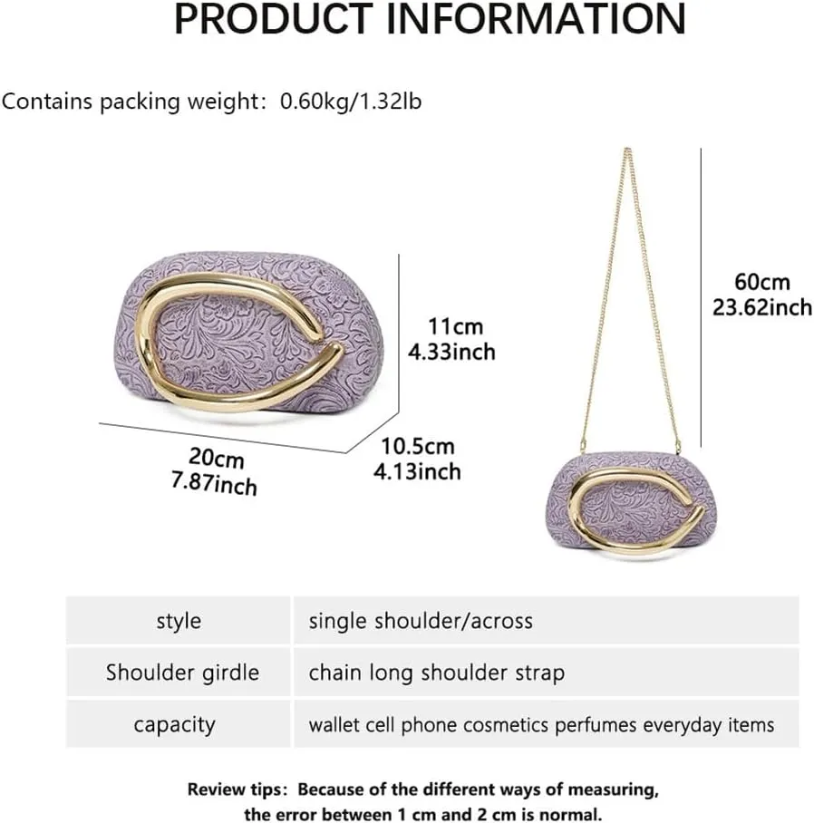 Clutch Purses for Women Evening/Wedding Chic Woven Bag Formal PU Leather Purse Designer Handbags for Party Prom