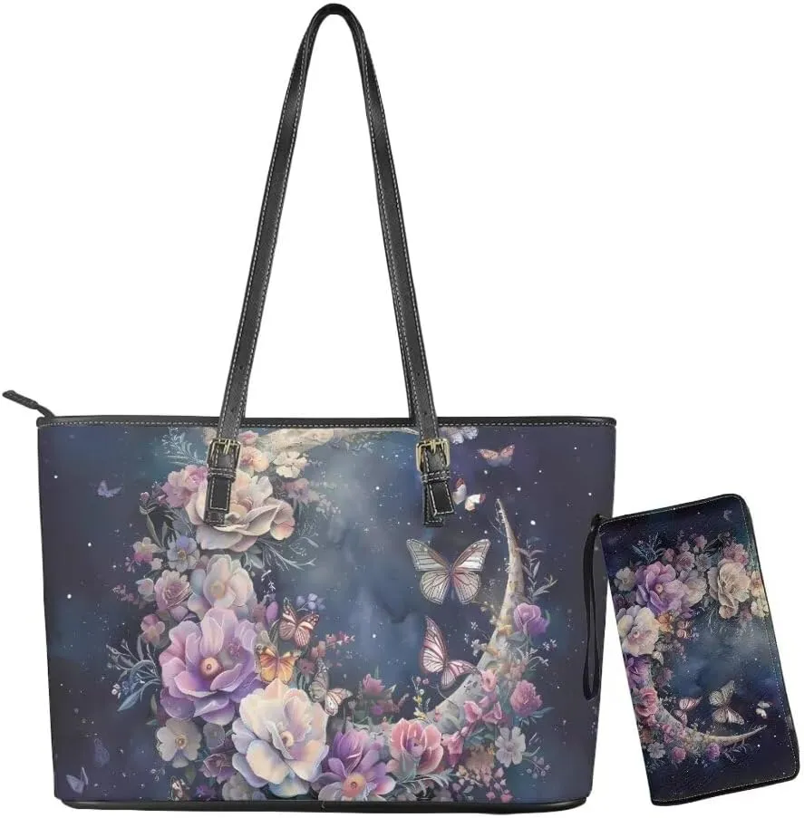 Coldinair Handbags and Purses for Women Large Shoulder Bag Satchel Work Tote Bag with Wallet for School College