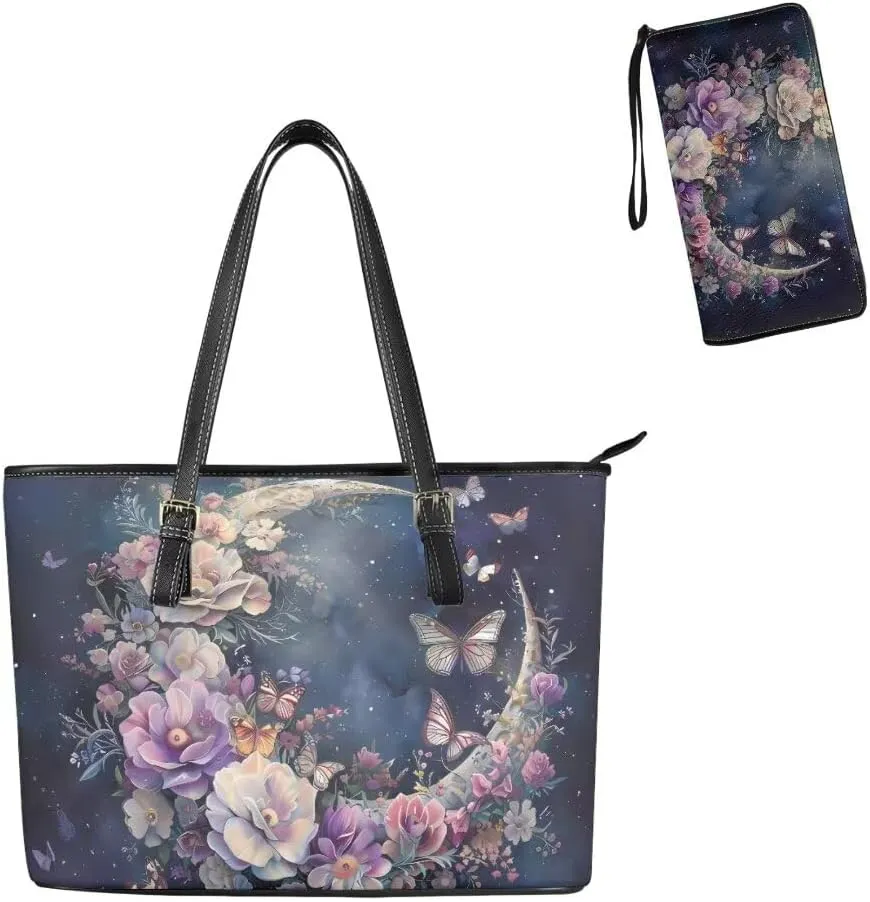 Coldinair Handbags and Purses for Women Large Shoulder Bag Satchel Work Tote Bag with Wallet for School College