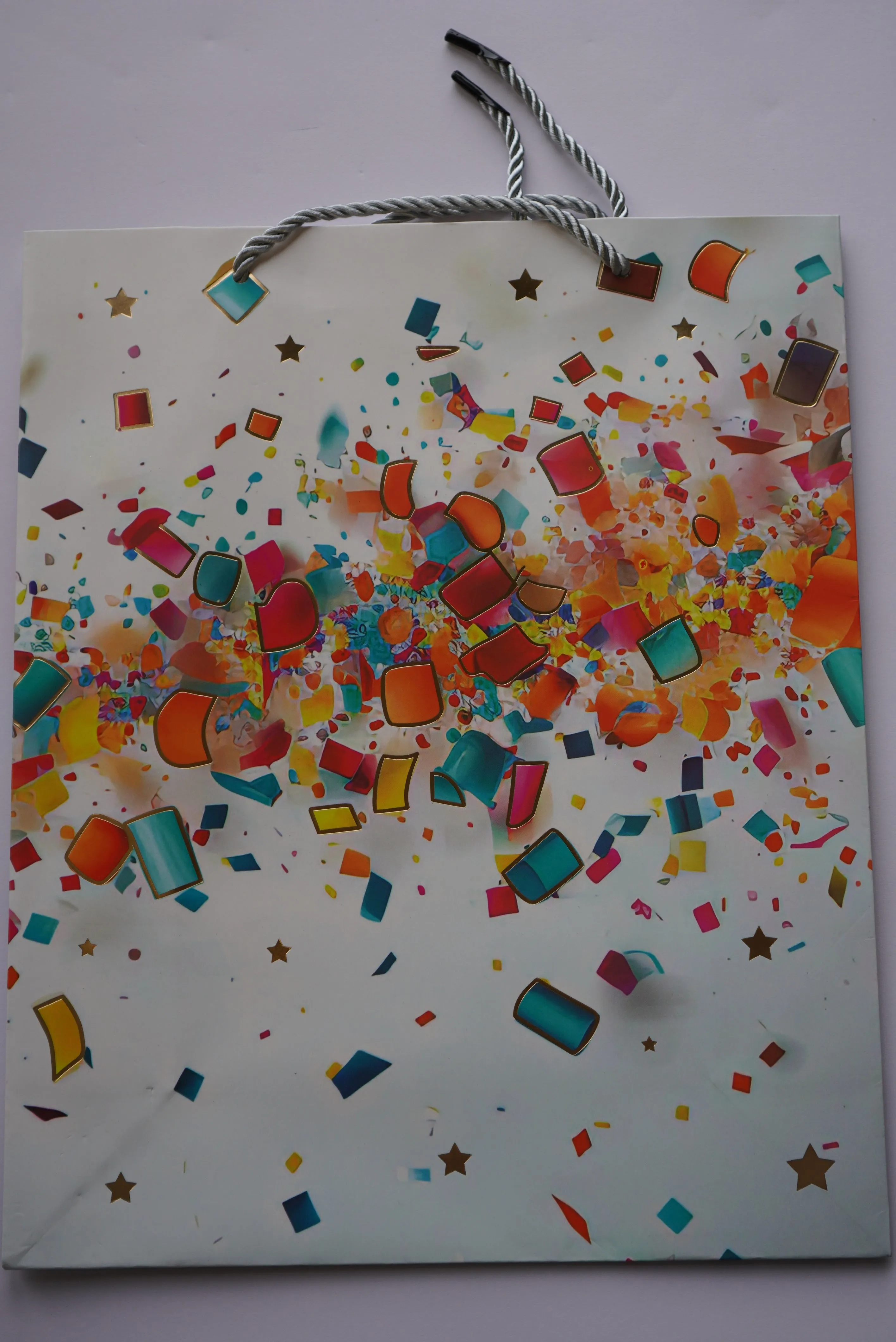 Colorful Confetti Celebration Gift Bags – Assorted Designs