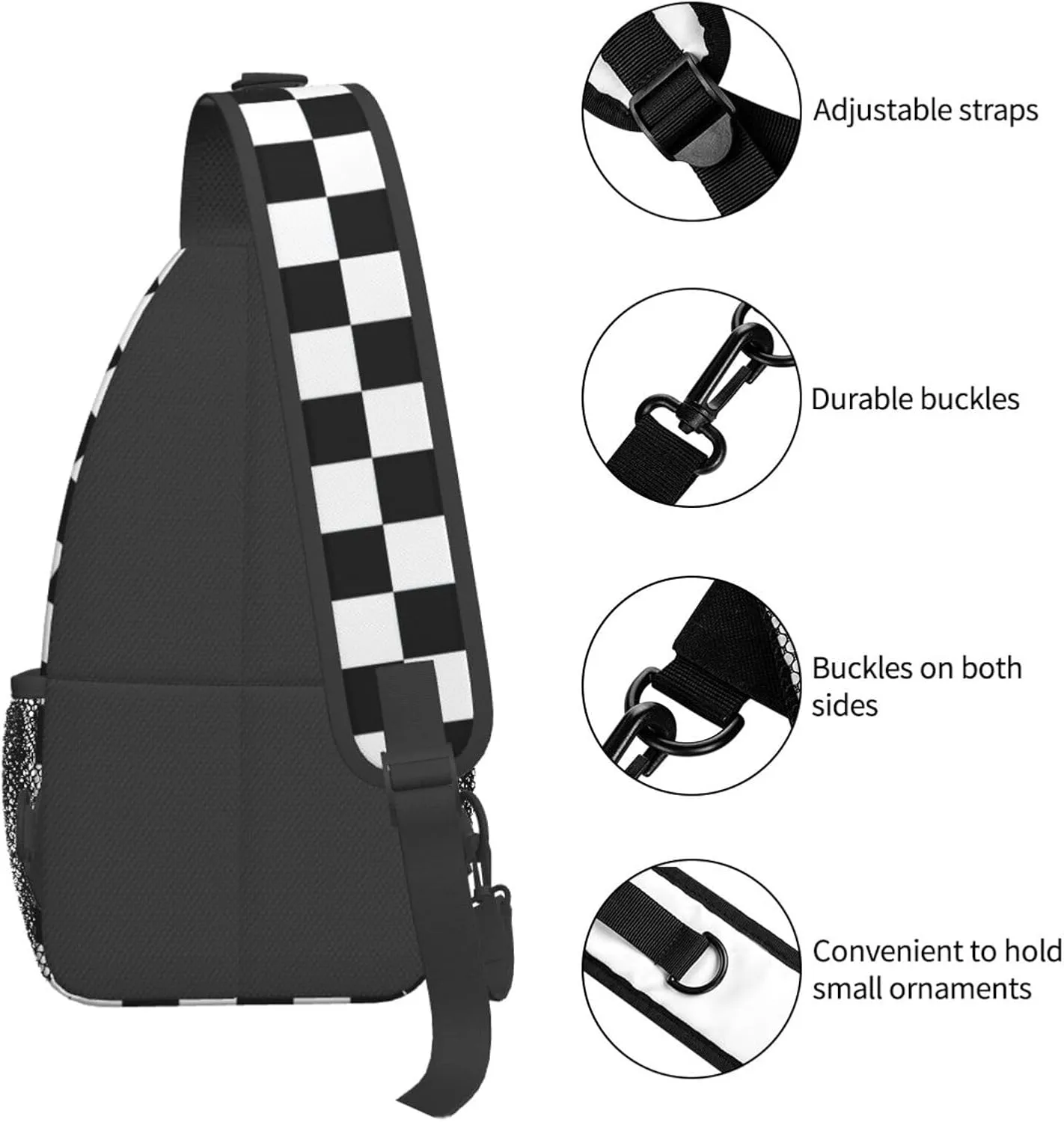 Colorful Dog Paw Print Crossbody Sling Backpack For Women Men,Sling Bag Travel Hiking Chest Bag Daypack