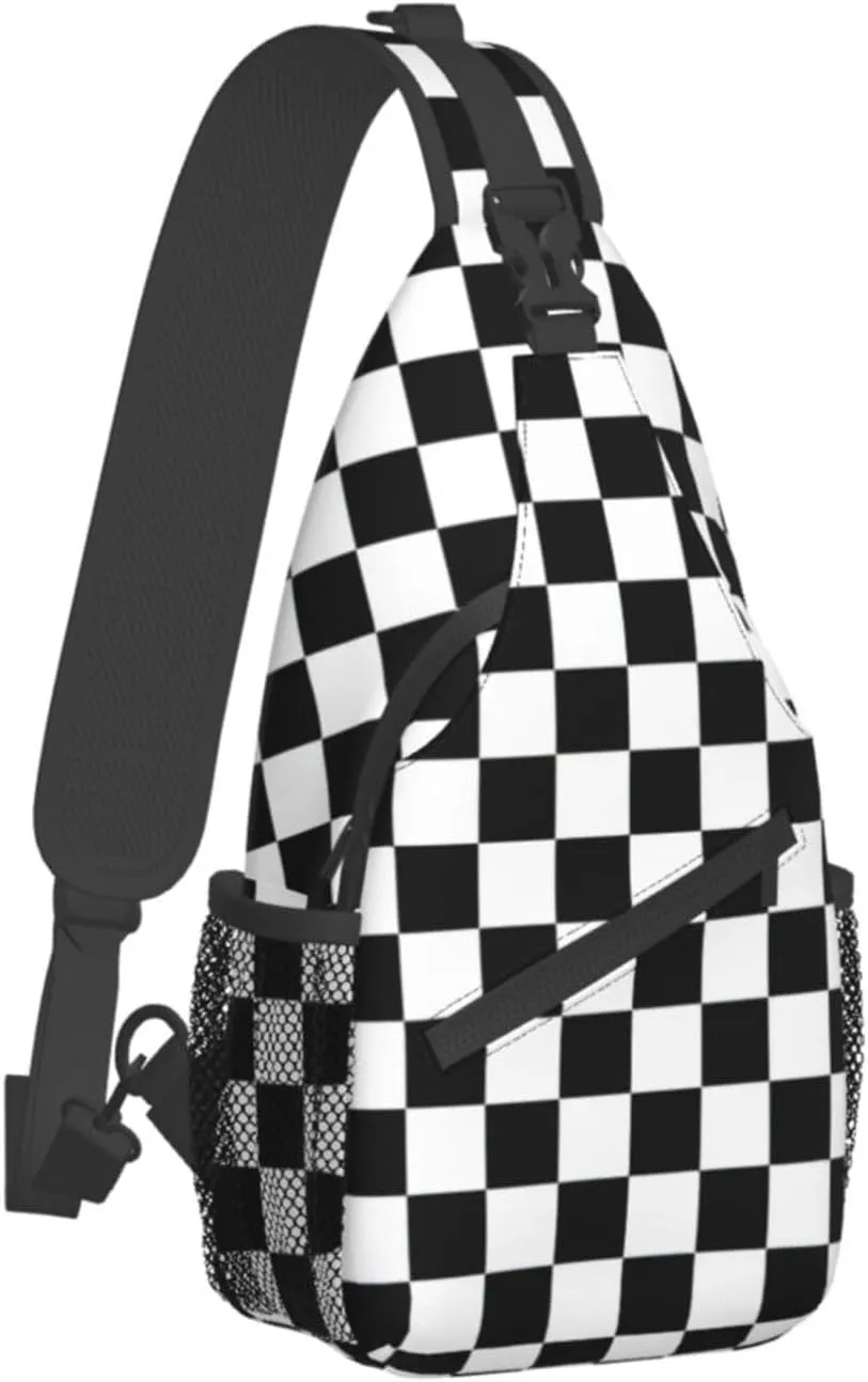 Colorful Dog Paw Print Crossbody Sling Backpack For Women Men,Sling Bag Travel Hiking Chest Bag Daypack