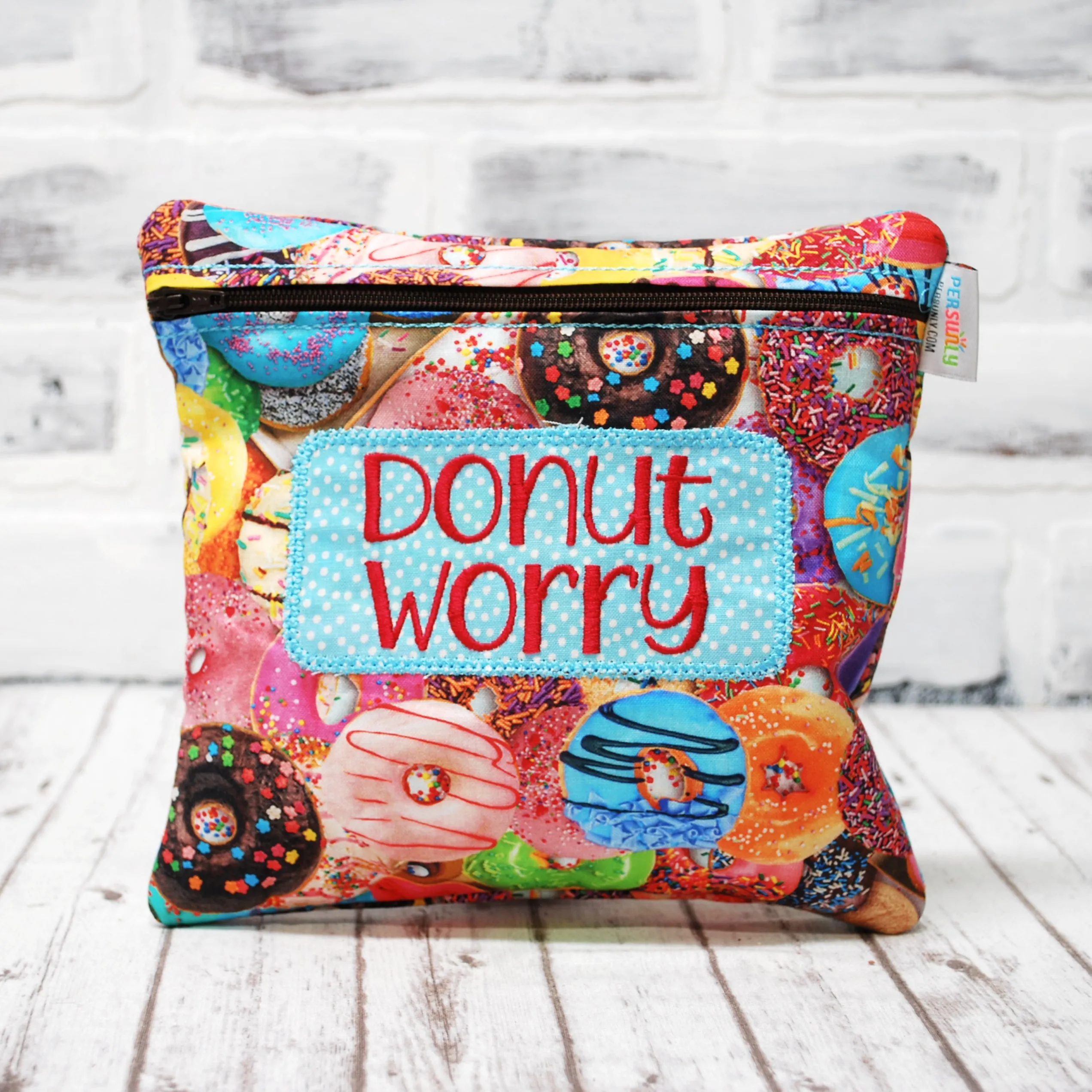 Colorful Donuts Personalized Reusable Food Bag