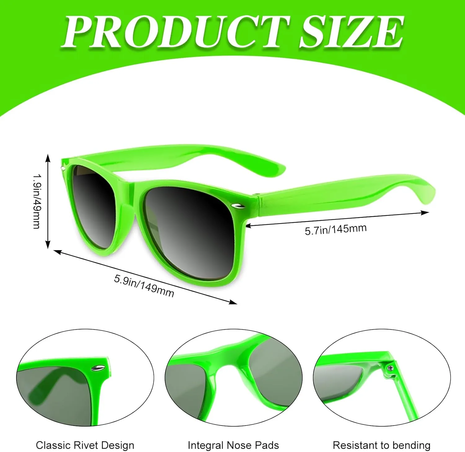 Colorful Party Sunglasses Bulk 20 Packs for Wedding Beach Summer Pool Party Supplies Goodie Bags Stuffers