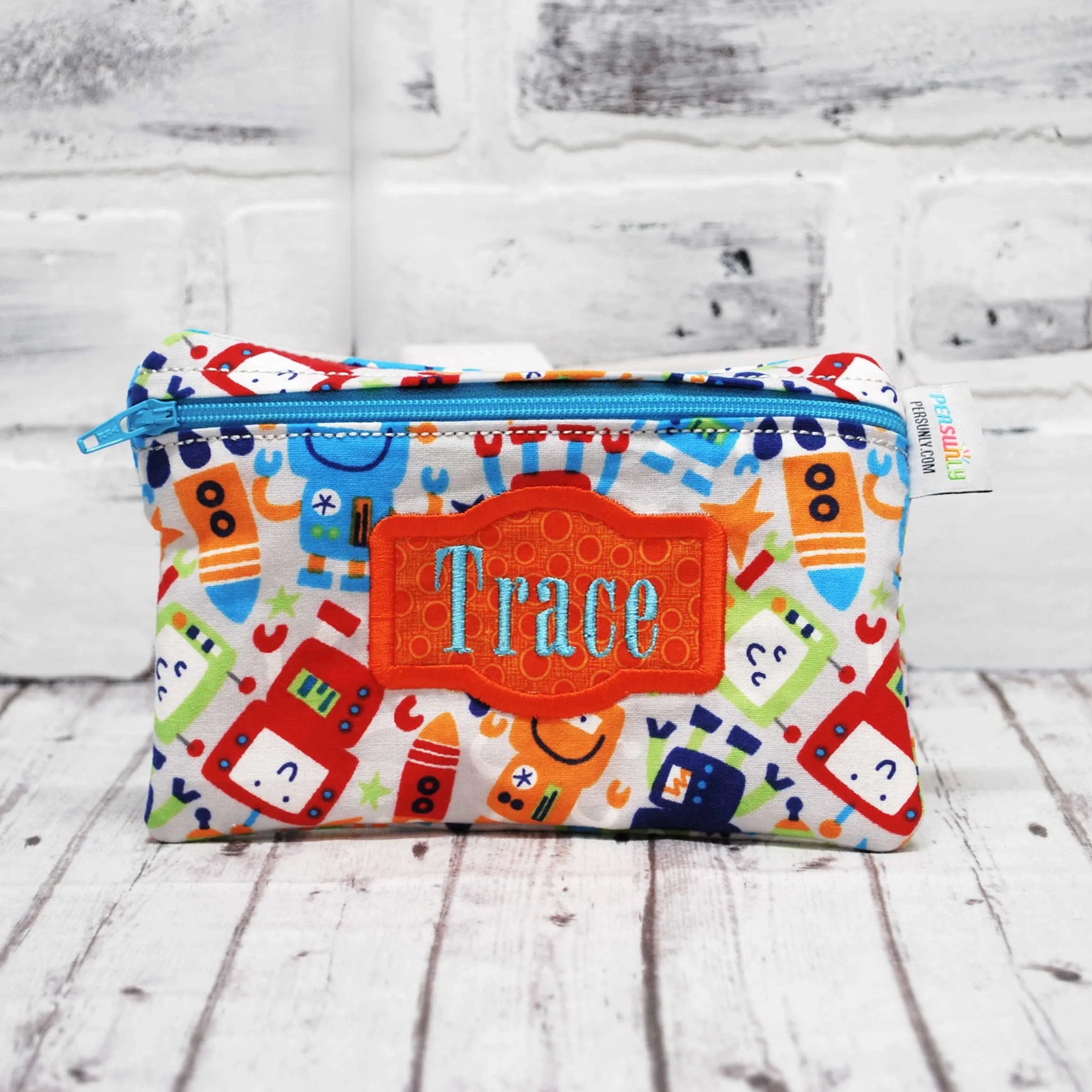 Colorful Robot Personalized Reusable Food Bag