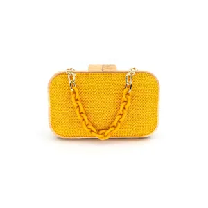 Colorful Straw Clutch
