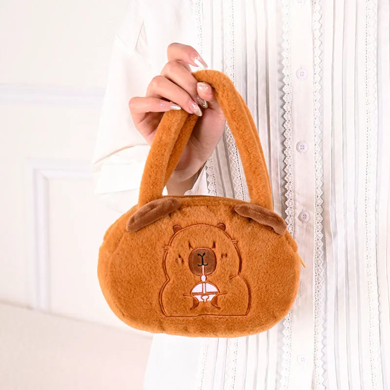 Cool Pig Round Heart Hand Carrying Handbags