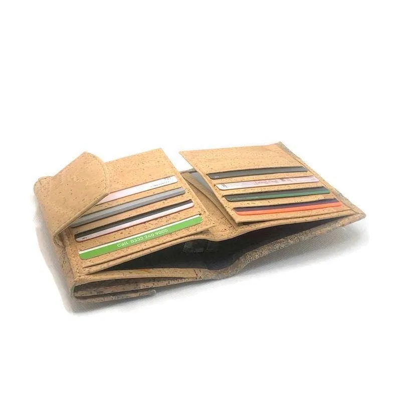 Cork Purse and Vegan Card Wallet for Women in Green