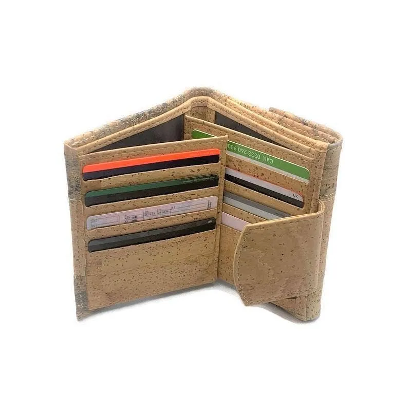 Cork Purse and Vegan Card Wallet for Women in Green