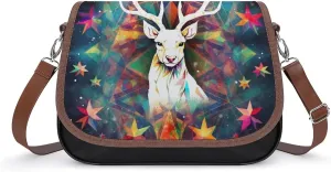 Couple Watching Sunrise Crossbody Bags for Women,PU Leather Tote Bag for Women,Shoulder Bag Purse for Work Shopping Travel