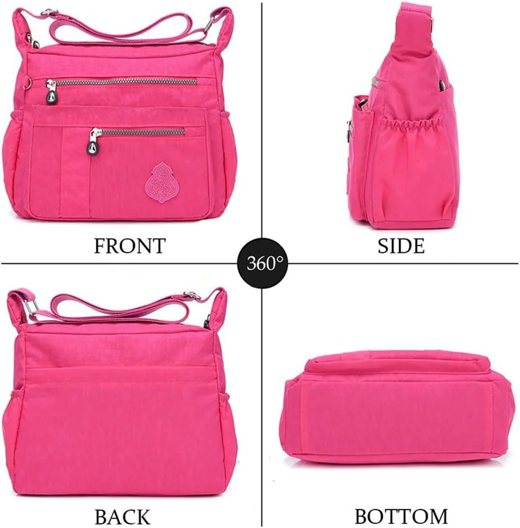 Crossbody Bag for Women Nylon Waterproof Shoulder Handbags Purse Messenger Bag Ladies Travel Bag Pocketbooks