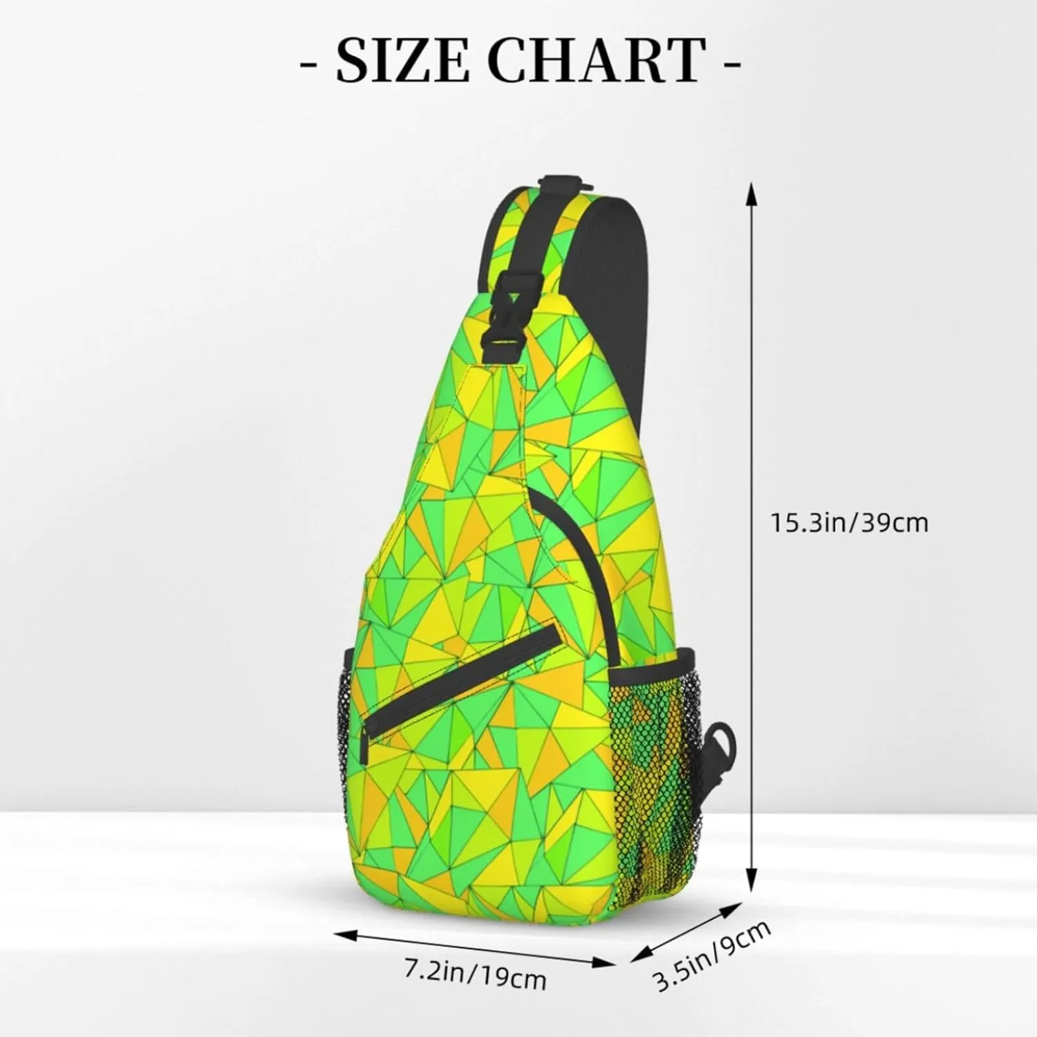 Crossbody Bags For Women Men Bright Colorful Abstract Sling Backpack Chest Shoulder Bag Gym Cycling Travel Hiking Daypack