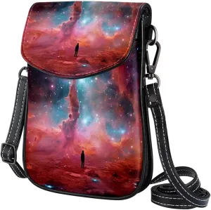 Crossbody Bags for Women,Crossbody Bag Men,Small Sling Bag,Colorful Nebula Space Universe,Crossbody Purse