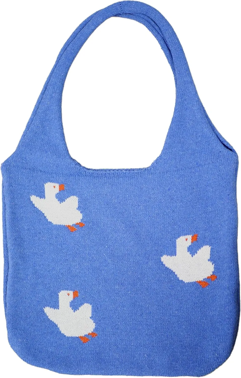 Cute Duck Tote Bag, Beach Bag Large Shoulder Bag Handbags Hollow Hobo Bag for Women
